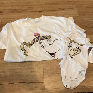 Mrs Pots & Chip shirt & onesie